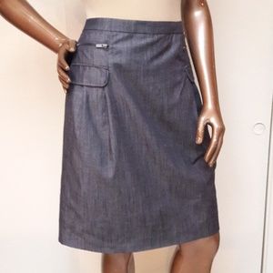 Calvin Klein Gray Contempory Style Skirt